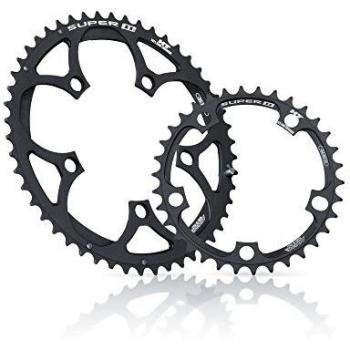 Plato MICHE Super11 Compatible Campagnolo 110mm BCD 5 Brazos Aluminio CNC 2x11v