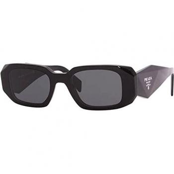 Prada PR 17WS 1AB5S0 Black Square Sunglasses for Women