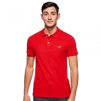 Lacoste Slim Fit Short Sleeve Polo Shirt Red PH4012