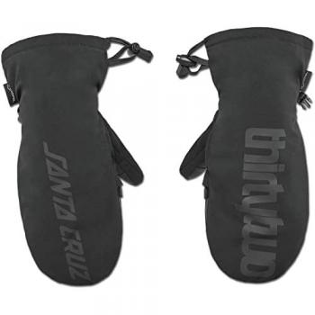 Thirtytwo Santa Cruz Mitt Black S-M, Manoplas de snowboard, color negro, talla S-M