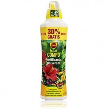 Compo - Fertilizante universal - Para plantas en interior, balcón y terraza - 1.3 l