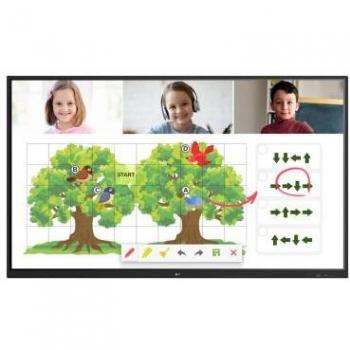 LG 75TR3PJ-B Pantalla Interactiva para Señalización Digital 190,5 cm (75) LED UHD+ Negra con Pantalla Táctil, WiFi, 390 cd/m² y Android