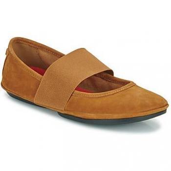 CAMPER Right Nina Women's Suede Ballerinas in Brown
