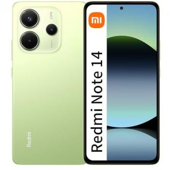 Xiaomi Redmi Note 14 - Smartphone 4G, 8GB RAM, 256GB Almacenamiento, Pantalla AMOLED 120Hz, Cámara Triple 108MP, Batería de 5500mAh, Color Verde