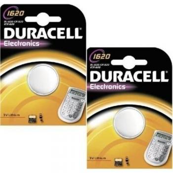 2 Pilas DURACELL Pilas 1620 Litio CR1620 DL1620 ECR1620