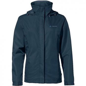 VAUDE Women's Escape Light Waterproof Jacket - Dark Sea, Size 44