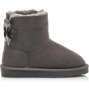 Botines Casual Sky Gris para Niña Mustang Kids con Detalle de Lazo