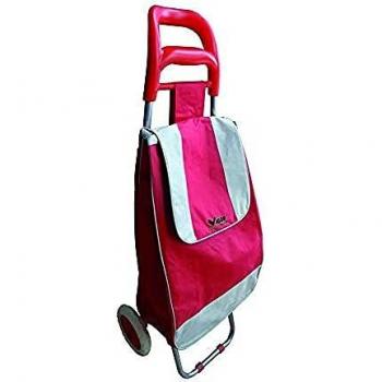 Carrello Portaspesa Blinky Negro/Marfil 35x21x57 cm con 4 Ruedas