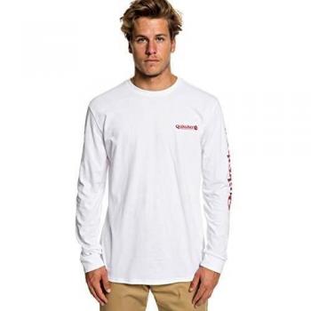 Quiksilver - Camiseta de Manga Larga - Hombre - XXL - Blanco
