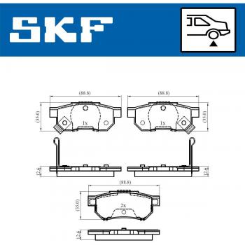 Pastillas de freno SKF VKBP 90624 A