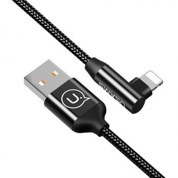 Cable Lightning,Cable para iPhone ,Nylon Trenzado Cable de datos ,4p/1.2m,90 grados Cable de carga rápida para iPhone X/iPhone 8/8Plus/7/7 Plus/6/6 Plus/6s/6s Plus/5 /5s/SE/iPad y más/iPod
