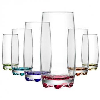 Set de 6 vasos altos Adora Coral - 370 ml