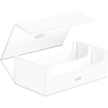 Ultimate Guard Arkhive 800+ Xenoskin Monocolor Blanco - Caja de almacenamiento para cartas, capacidad para 800 unidades, material Xenoskin resistente y duradero, diseño monocolor blanco, ideal para coleccionistas y jugadores
