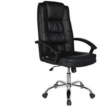 Silla de escritorio con ruedas Charles - Negro
