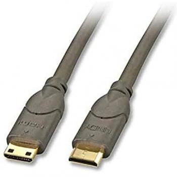 Lindy 0.5m Mini HDMI to Mini HDMI Cable, 4K 30Hz, High-Speed, Black