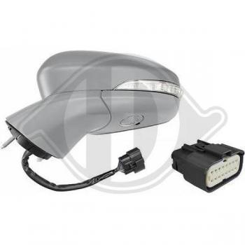 Espejo retrovisor DIEDERICHS 1429325 con diseño de alta calidad, ajuste manual, superficie reflectante clara y resistente a impactos