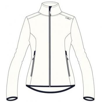 CMP Women's Highloft Fleece Jacket - Beige/White, Size S