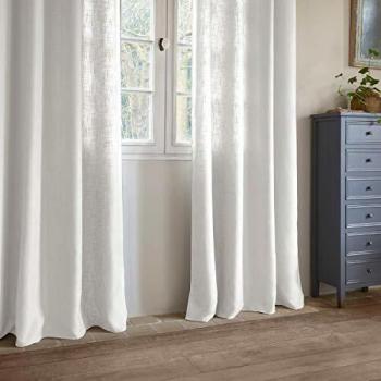 Cortina de poliéster 140x260cm León blanco roto