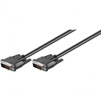 Cable de Conexión DVI-D 24+1-pin de 1 metro en color Negro de Microconnect para una Experiencia Visual de Alta Calidad