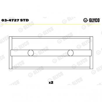 Glyco 03-4727 STD Cojinete de árboles de levas