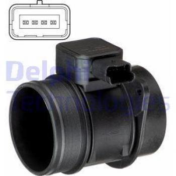 Sensor de flujo de aire DELPHI AF10500-12B1, medidor de masa de aire, compatible con múltiples vehículos, precisión en la medición del flujo de aire, diseño duradero y resistente a condiciones adversas