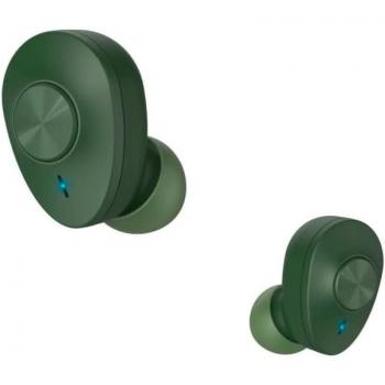 Auriculares Inalámbricos Bluetooth TWS Hama Freedom Buddy con Estuche de Carga, Verde, hasta 16h de batería y Control de Música