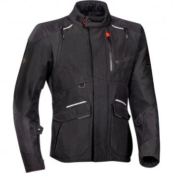 Ixon Chaqueta de Moto Balder Negra - Chaqueta textil de motocicleta, color negro, talla S