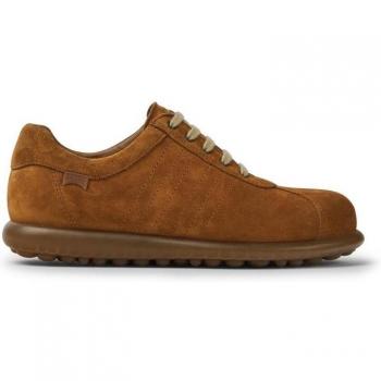 Camper - Zapatos de cordones de mujer en piel marrón