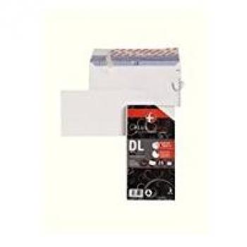 Plus Fabric DL 110gsm Peel and Seal Envelope - White