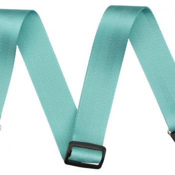 Fender Am Pro 2 Miami Blue Seat Belt Guitar Strap
