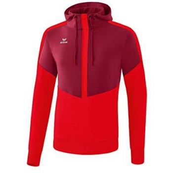 Erima Squad Hoodie Bordeaux / Red 152 cm unisex