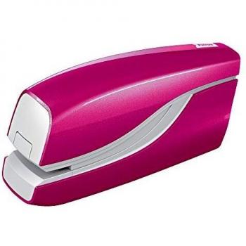 Petrus 624821 Grapadora Eléctrica, Grapa 10 Hojas, Funciona con Pilas, Gama WOW,Fucsia