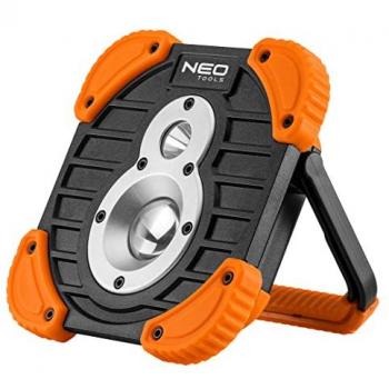 Lámpara de trabajo recargable NEO TOOLS 750+250 lm COB con batería de 2600 mAh