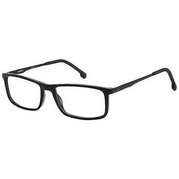 Carrera 8883 Stylish Black Rectangle Glasses for Men - Anti-UV, Prescription Ready