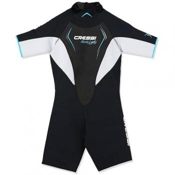 Neopreno monoshort para buceo Cressi Altum mujer negro-rosa 3mm