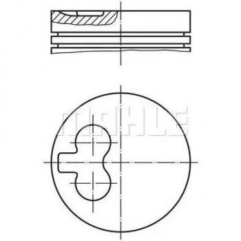 Pistón MAHLE ORIGINAL 029 82 12 - Pistón de alta calidad, fabricado por Mahle, diseñado para motores de automóviles, con medidas precisas y materiales duraderos que garantizan un rendimiento óptimo y una