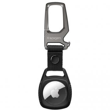 Funda Rugged Armor Spigen para Apple AirTag con Mosquetón - Negra