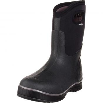 Bogs Ultra Mid Men's Waterproof Rubber Boots - Black, Size 13 M