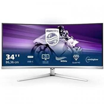Philips Evnia 34M2C7600MV/00 LED display 86,4 cm (34) Wide Quad HD Curvo con USB-C y 165Hz