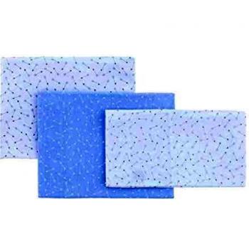 Sabana Cuna 3 Pcs (Cuna 60) 100x165 cm Be Zoe Celeste