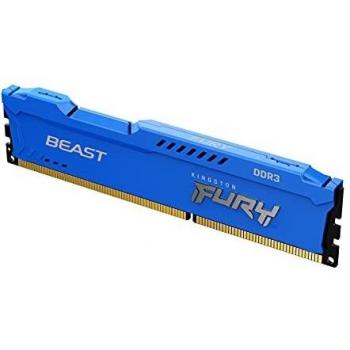 Kingston FURY Beast Azul 4GB 1600MHz DDR3 CL10 Memoria para Ordenadores de sobremesa Módulo único KF316C10B/4