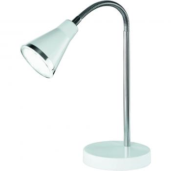 Lámpara de Sobremesa LED Flexible Arras 3,8W 350lm 3000K Blanca Ø11,5cm