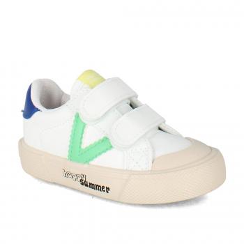 Victoria Kids' Sport Sneakers with Contrast Panels and Double Velcro Closure