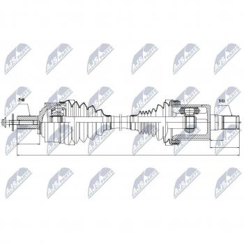 Árbol de transmisión NTY NPW-VV-021 - Alta resistencia y durabilidad