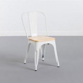 Silla Industrial Strong Thinia Home Blanca/Natural