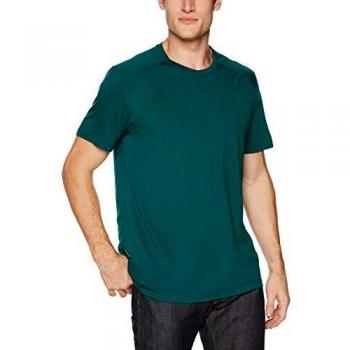 Icebreaker Sphere Short Sleeve Crewe Camiseta, Hombre, Verde Pino, Medium