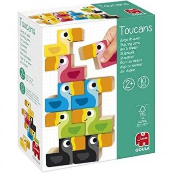 Goula Toucans Educativo para niñosr 3 Español-Juego de apilar a Partir de 2 años, Multicolor