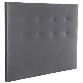 Cabecero de Cama Acolchado y Tapizado en Tela Velvet Gris para Cama Doble 150 cm - Home Heavenly