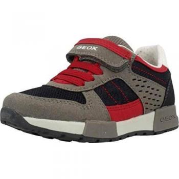Geox Boy's J Alfier A Low-Top Sneakers, Blue