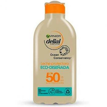 GARNIER DELIAL Leche Protectora Eco Diseñada Spf 50, Respetuosa Con La Vida Marina, Fórmula 94% Biodegradable 235 G, Vanilla